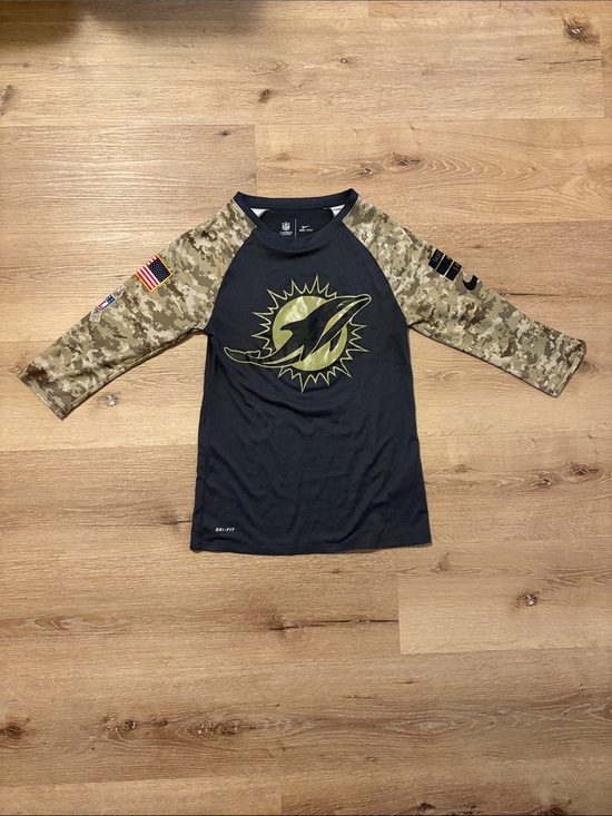 Nike Tops - Nike NFL Miami Dolphins Raglan Long Sleeve Tee